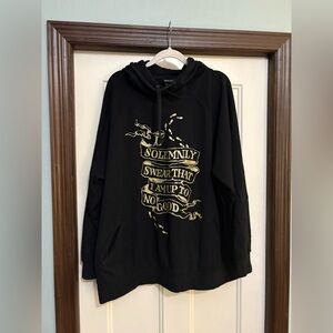 Black Graphic Hoodie
